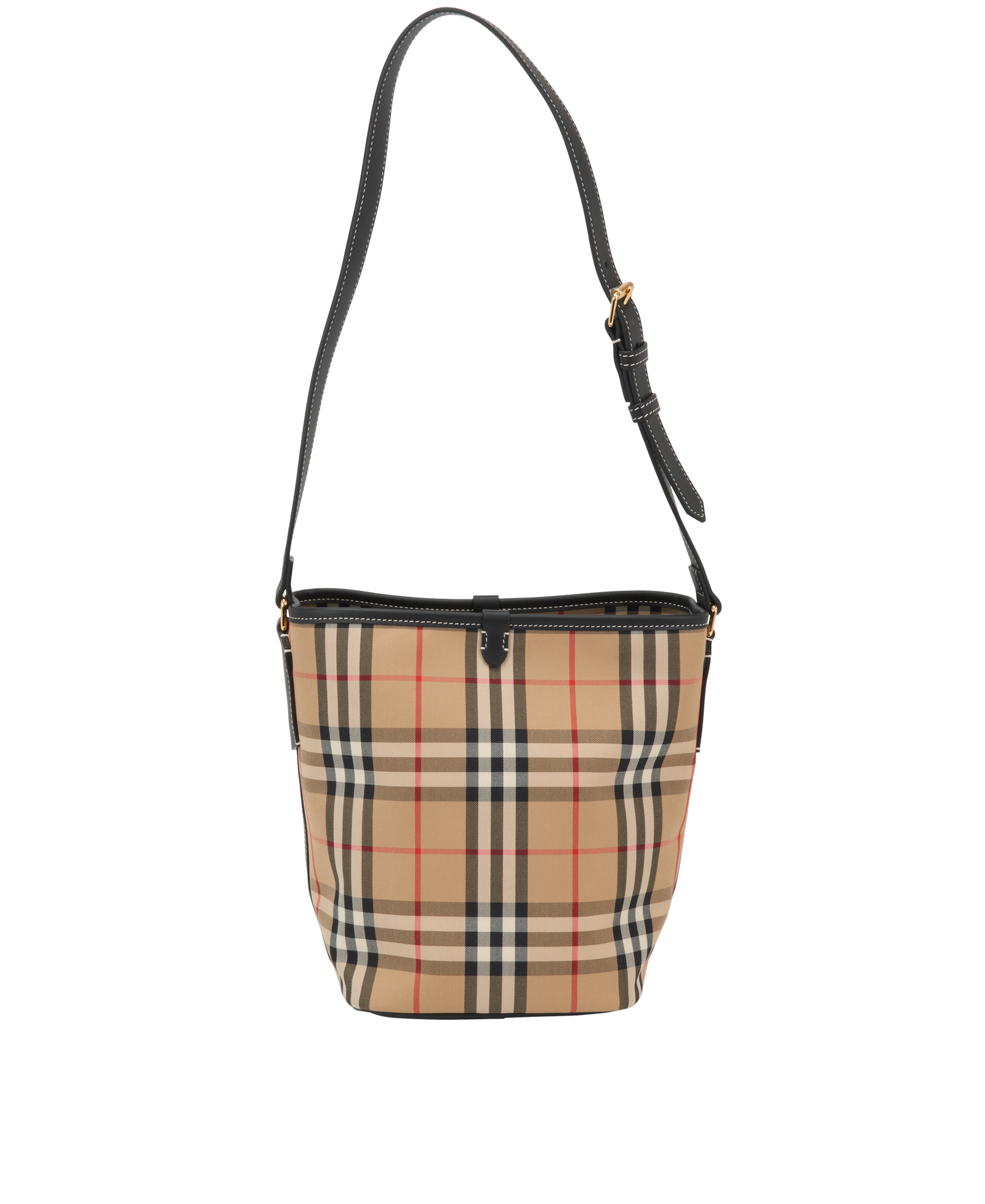 Medium Ashby Bucket Bag, &pound;390, Handbags, Beige, Canvas, Back view